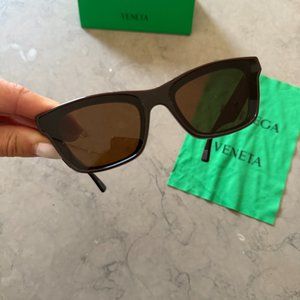 Bottega Veneta Brown Cat-Eye Classic Sunglasses